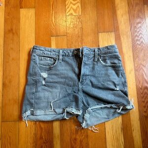 Old Navy High-Rise O.G. Straight Grey Denim Women's Shorts